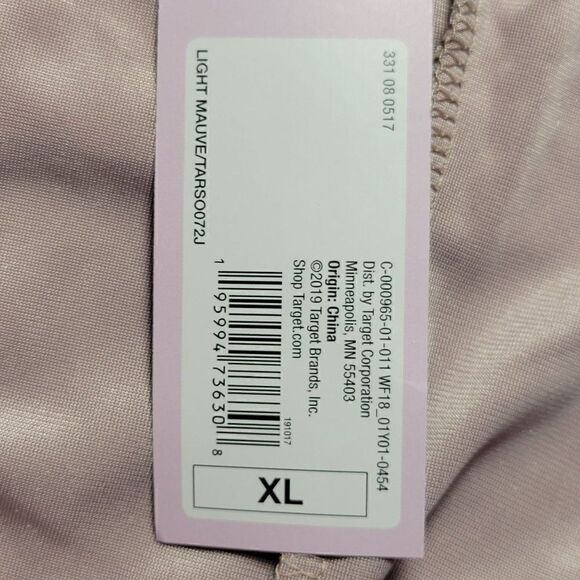 Wild Fable Ruched Light Mauve Velvet Bodycon Dress Sz XL - Picture 8 of 9